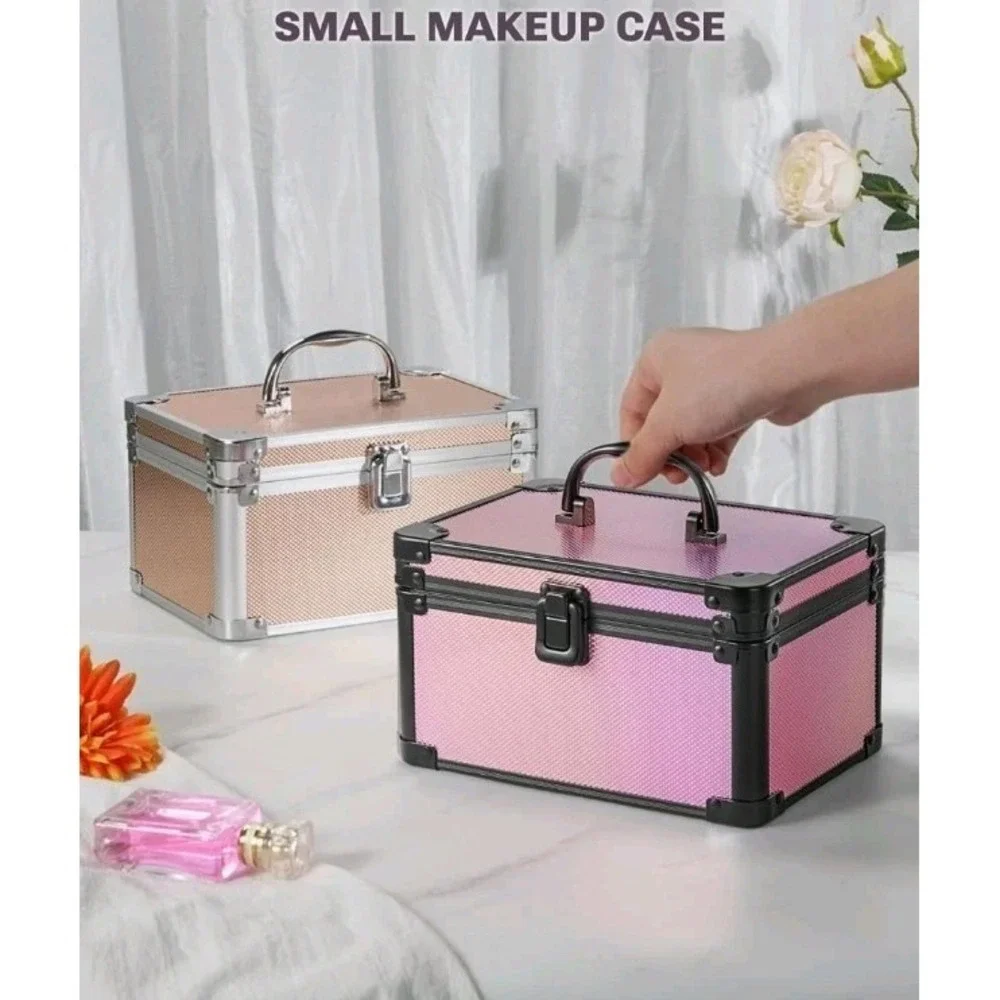 Qislee Makeup Box with Detachable Lighted Mirror – Waterproof Travel